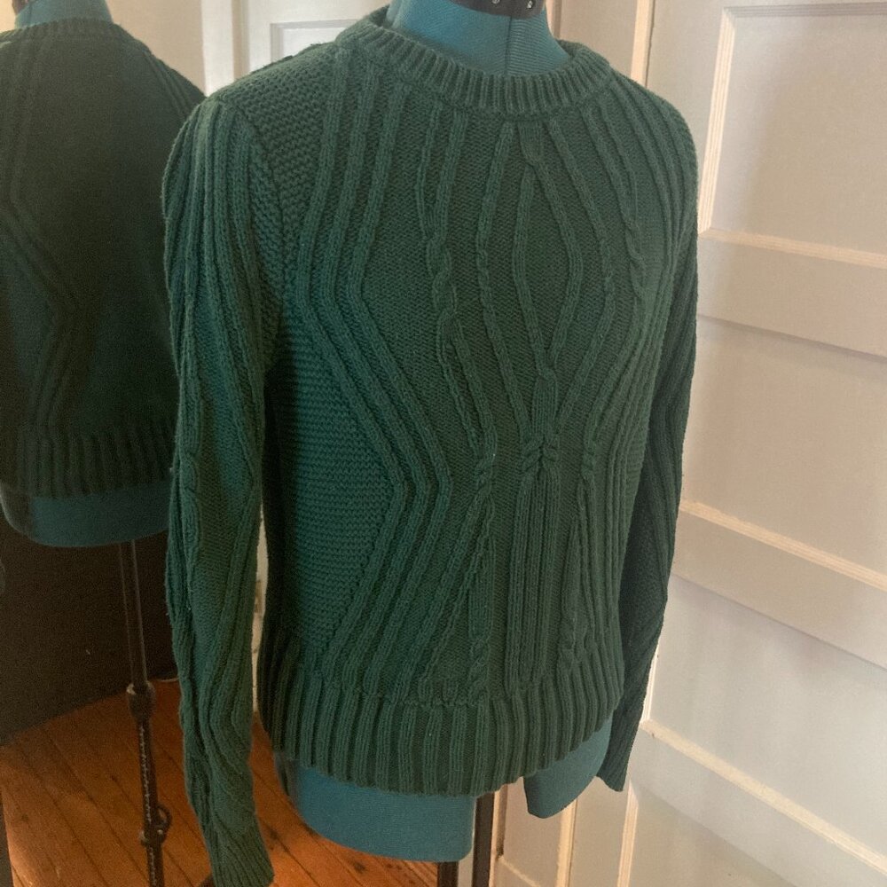 Forrest green knit sweater